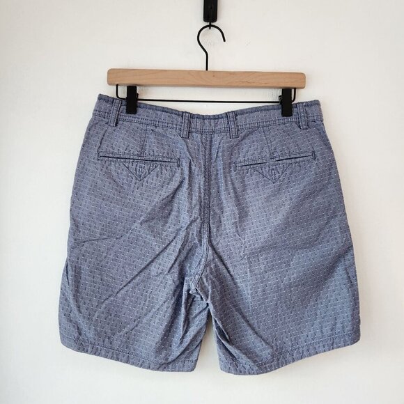 BUNDLE (2) Chino Shorts Blue Patterned Black Brown 1826 Denim & Flower Men's 30 - Picture 7 of 12